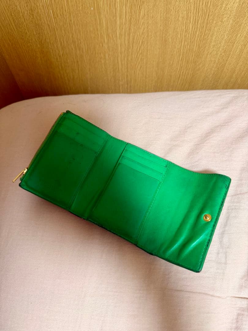 絶版　BottegaVenetaGreenボッテガヴェネタスモールカセット
