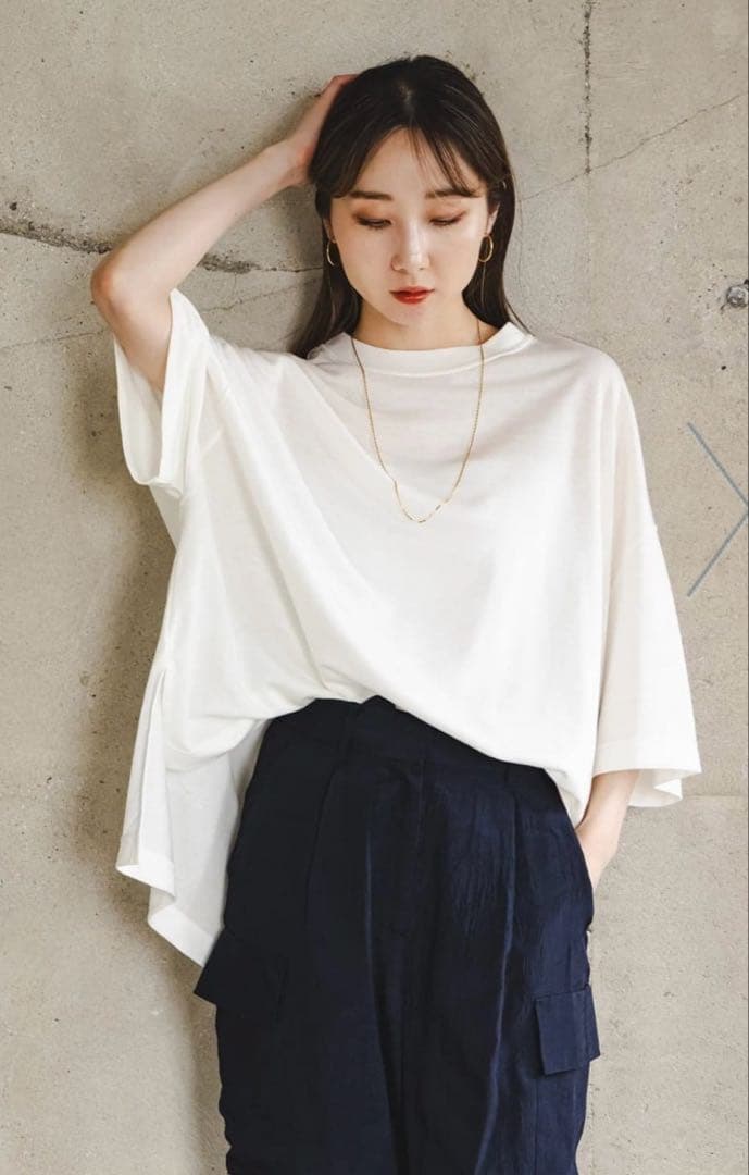 美品 現行品 コグザビッグスモーク DELTAT-SHIRT ホワイト 日本製