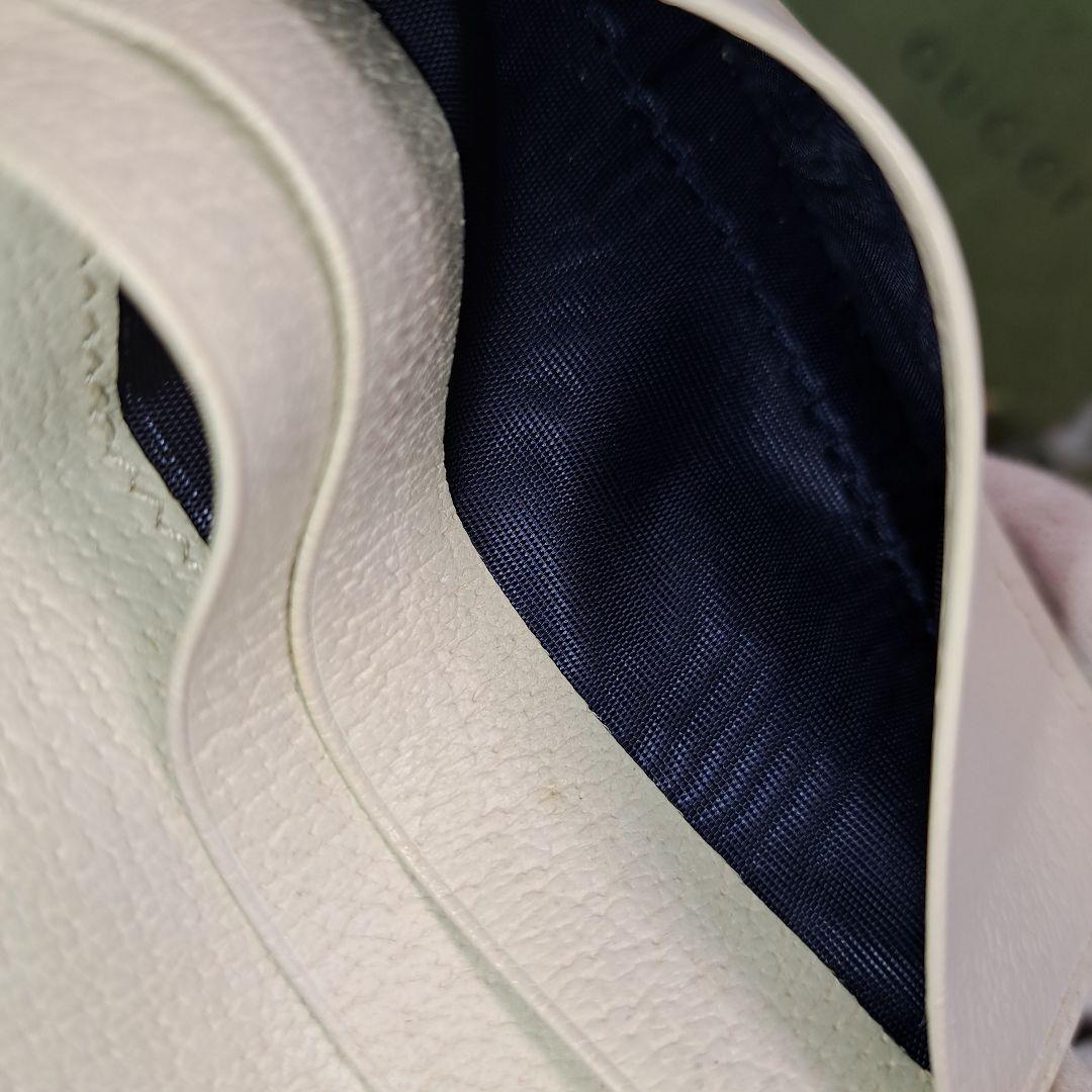✨️超美品✨️GUCCI 折財布　マーモントインターロッキング 白　箱.保存袋付