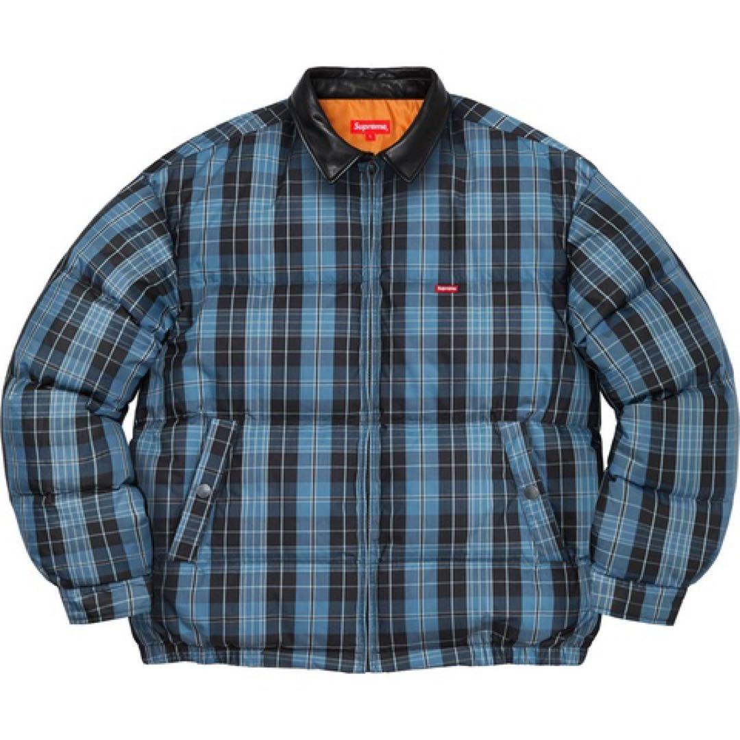 ジャケット・アウター Supreme Leather Collar Puffy Jacket