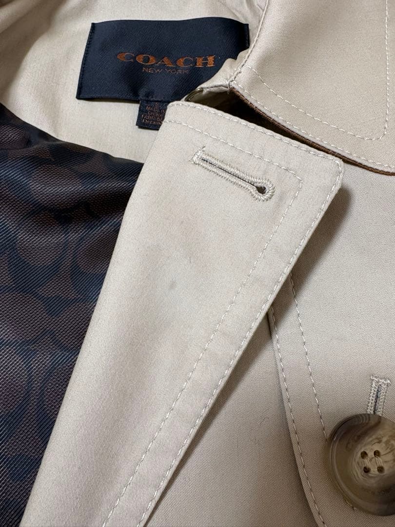 美品COACH ショートトレンチコート