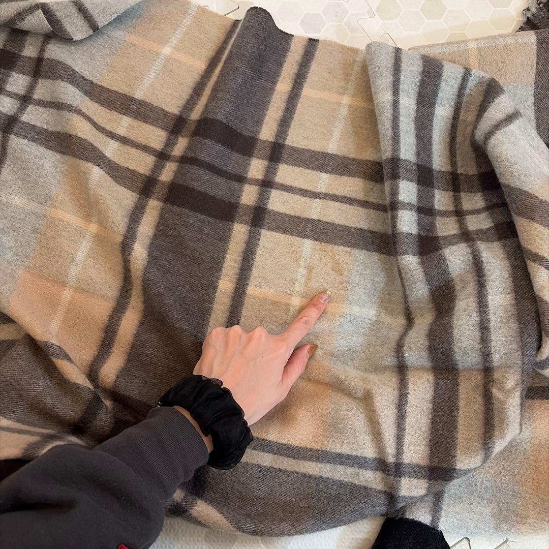 buentiempo様 ジャーナルスタンダード　カシミヤチェック柄 ストール