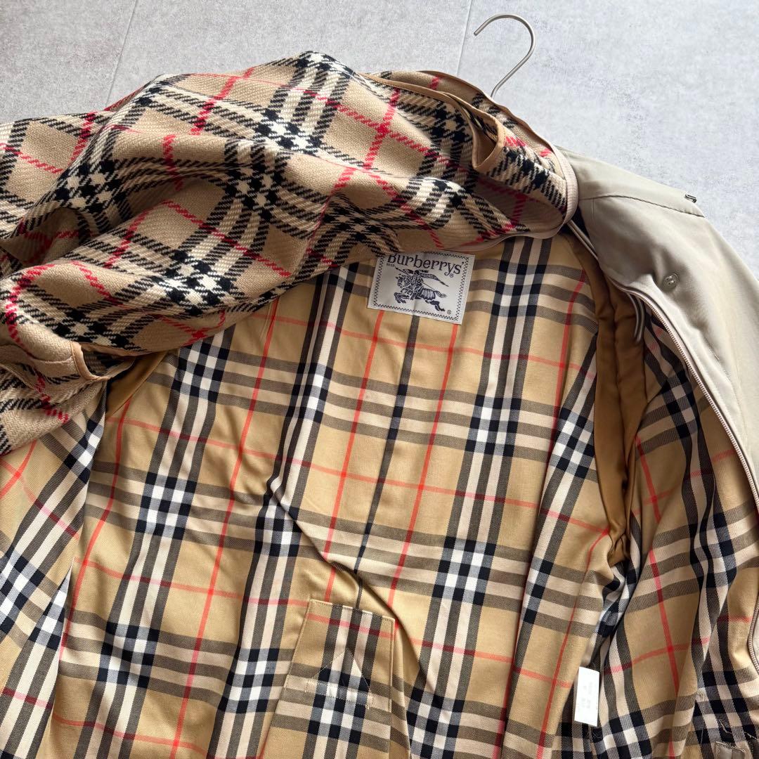 美品　BURBERRY　トレンチコート　ノバチェック　ライナー　玉虫色　ベージュ