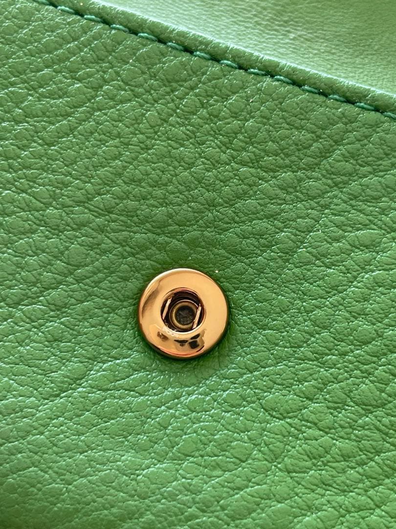 takotakoTORYBURCH グリーン 三つ折り財布