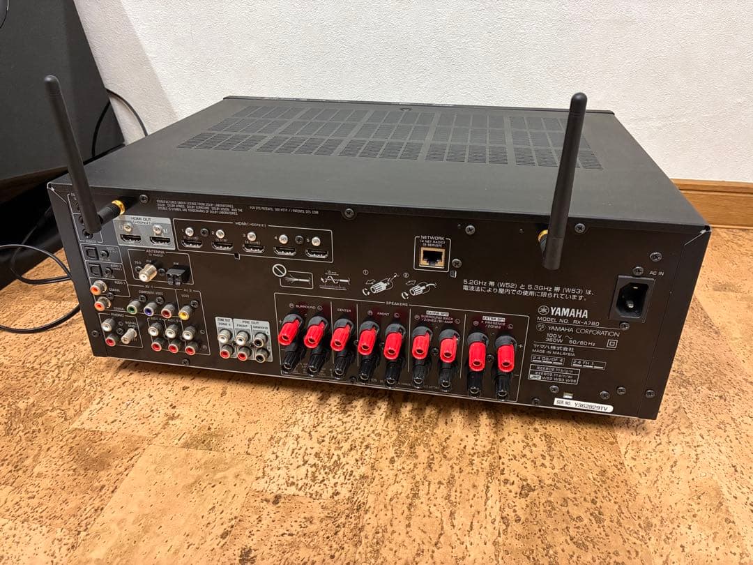 YAMAHA ヤマハ RX-A780 AVアンプ レシーバー ブラック