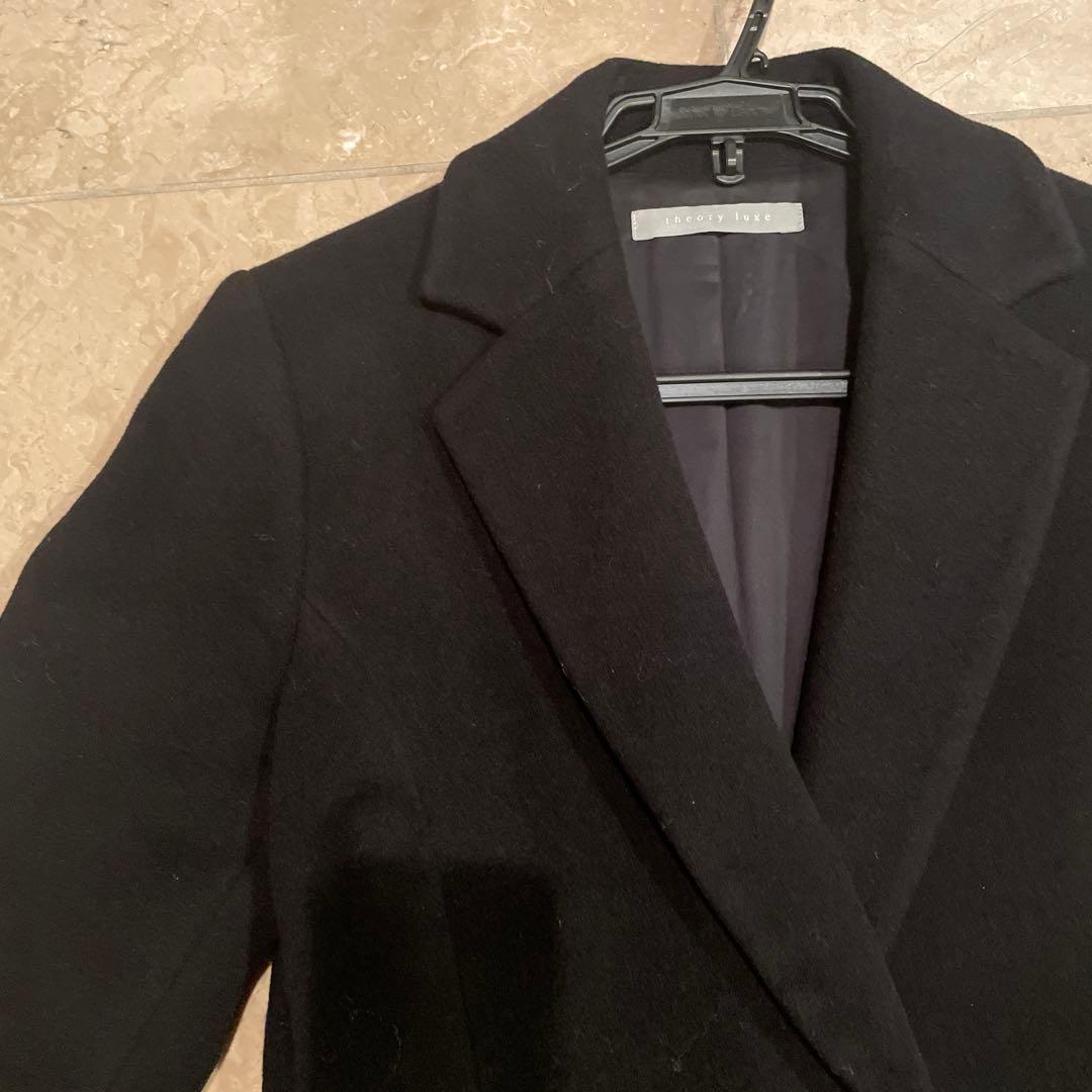 定価10万円以上セオリーリュクス　美品カシミヤ100%日本製　サイズ38 黒