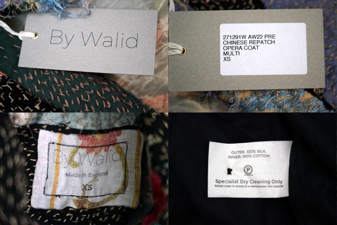 新品 ★ By Walid バイワリッド ヴィンテージシルク ロング コート