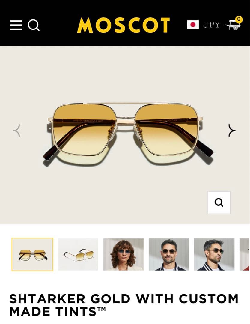 MOSCOTモスコット／SHTARKER SUN／GOLD