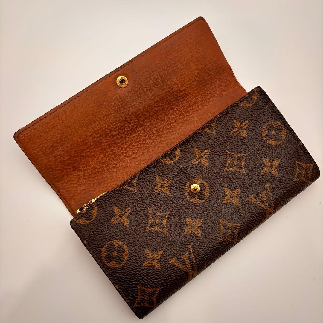 良品訳あり✨ルイヴィトン✨モノグラム✨ポシェットポルトモネクレディ 長財布