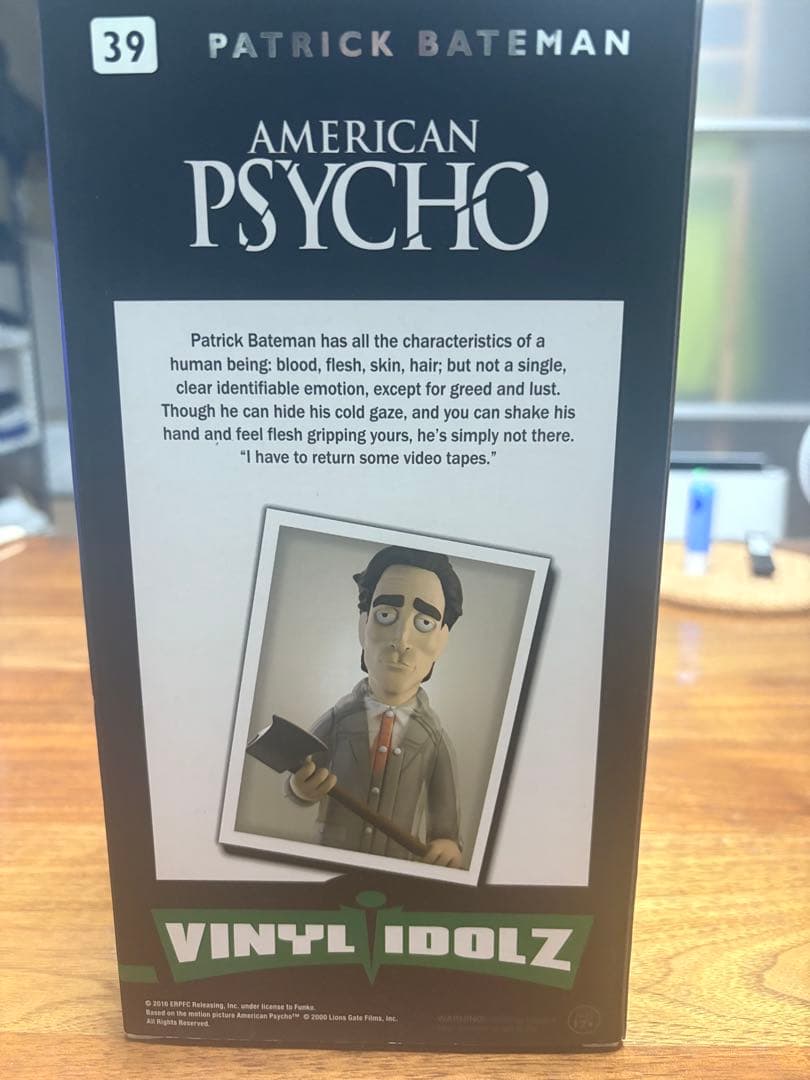 アメリカン・サイコ パトリック・ベイトマン ビニール・アイドル Funko