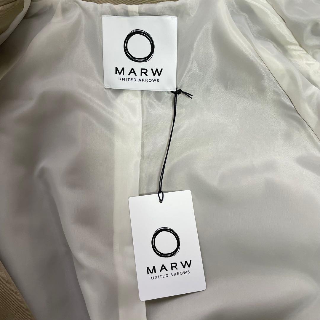 新品 MARW UNITED ARROWS ショートトレンチコート ベージュ36