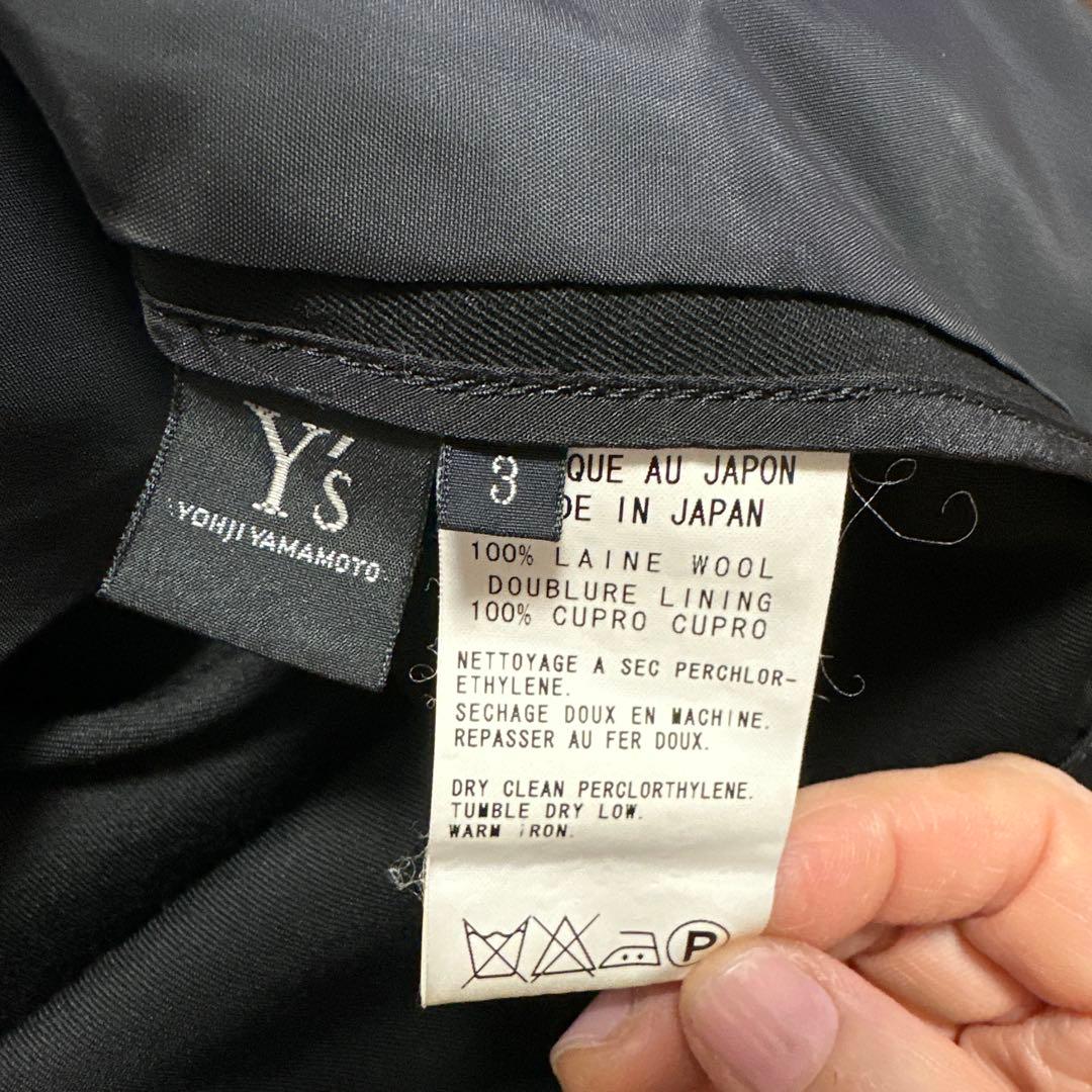 y'sのウールギャバジンベルスリーブショートジャケットサイズ3