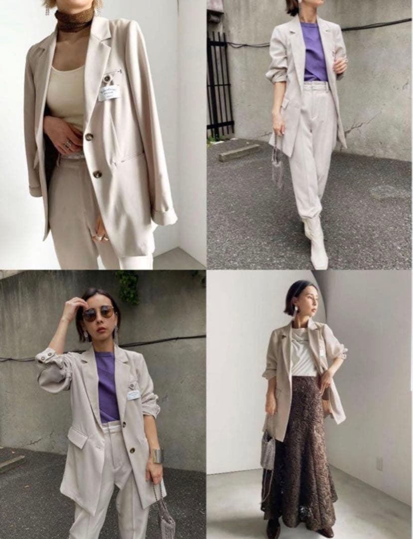Ameri VINTAGE BACK SIDE JACKET セットアップ