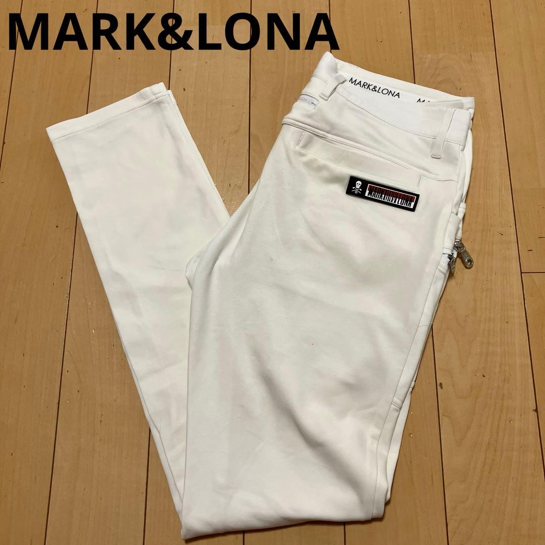MARK&LONA マークアンドロナ　ストレッチパンツ　ホワイト　サイズ46