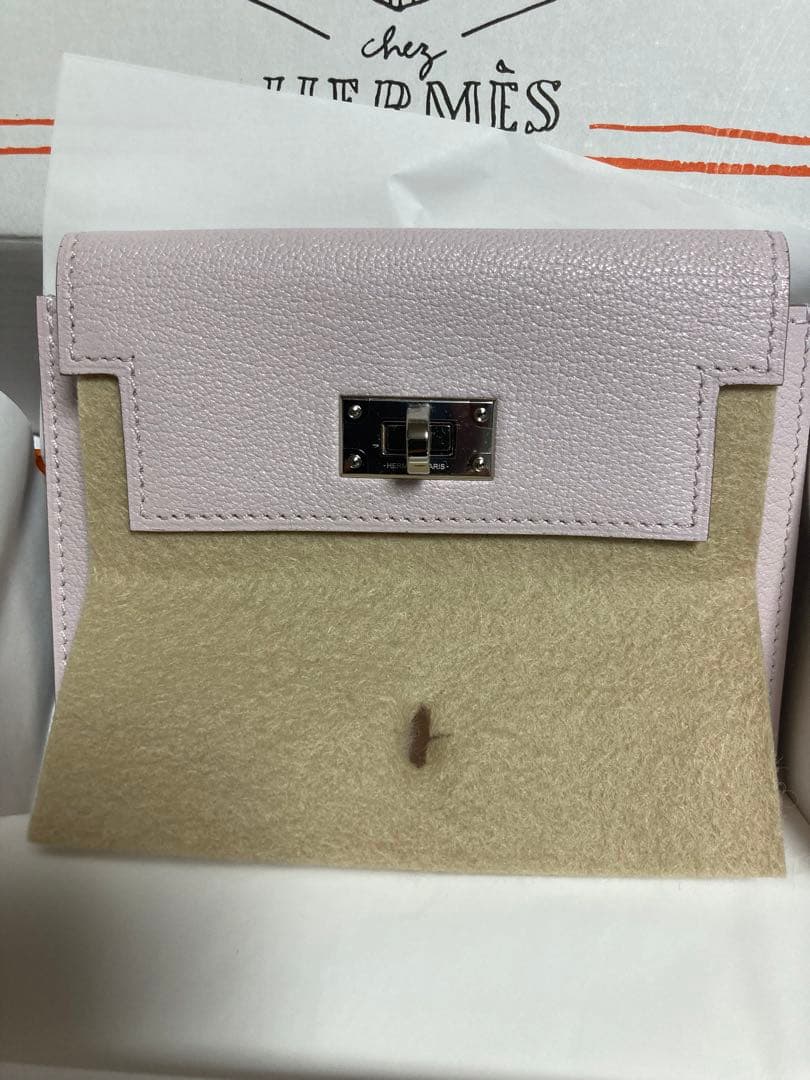 【♡】HERMES 財布　エルメス　ケリーコンパクト　モーヴパール