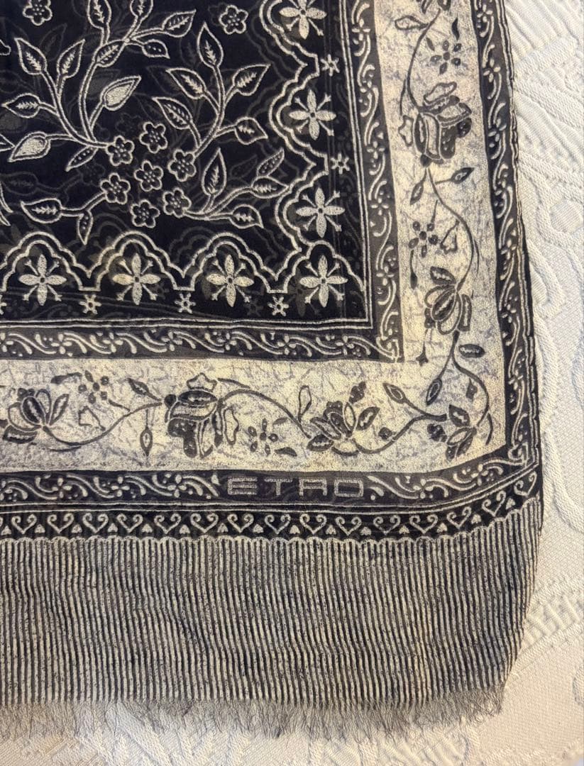 希少美品⭐︎ETRO エトロ 春夏ストール ショール ボタニカル柄 イタリア製