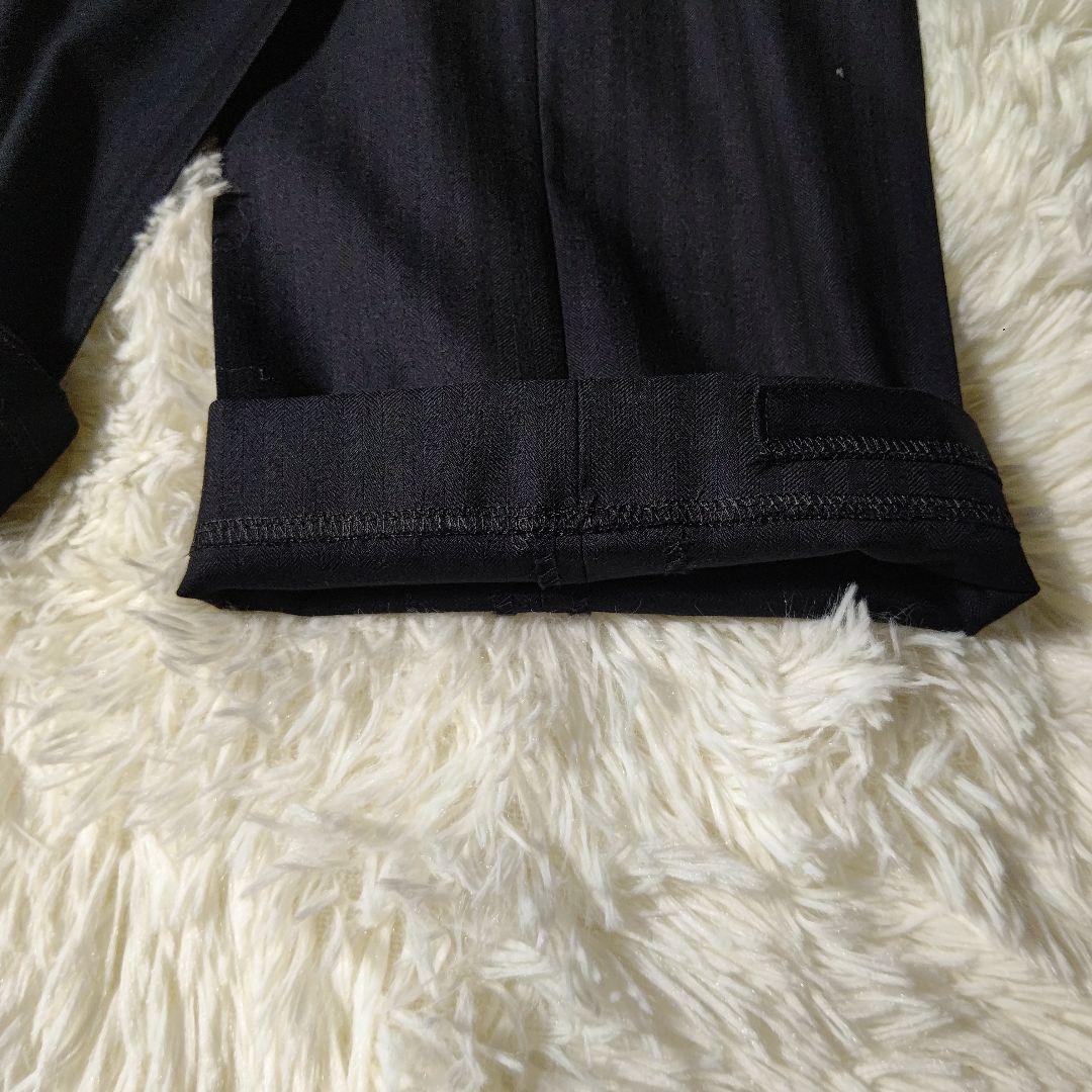 【美品】ミツミネ　ロロピアーナ　ビジネススーツ　ネイビーストライプ