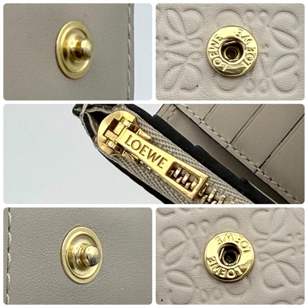 美品 LOEWE ロエベ リピートアナグラム スモール バーティカルウォレット