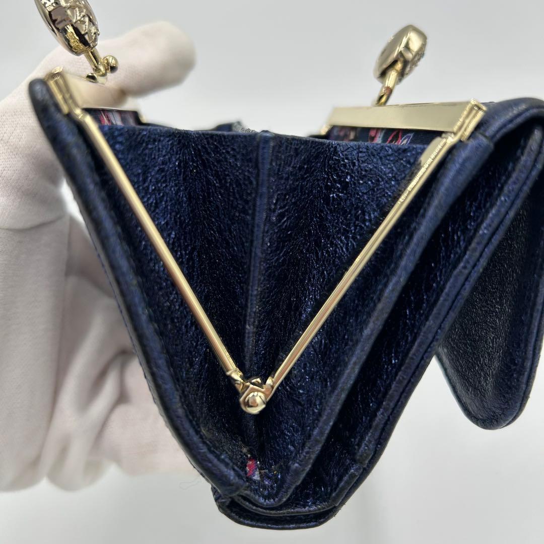 ✨希少✨ANNA SUI アナスイ soluna ソルーナ 二つ折り財布 がま口