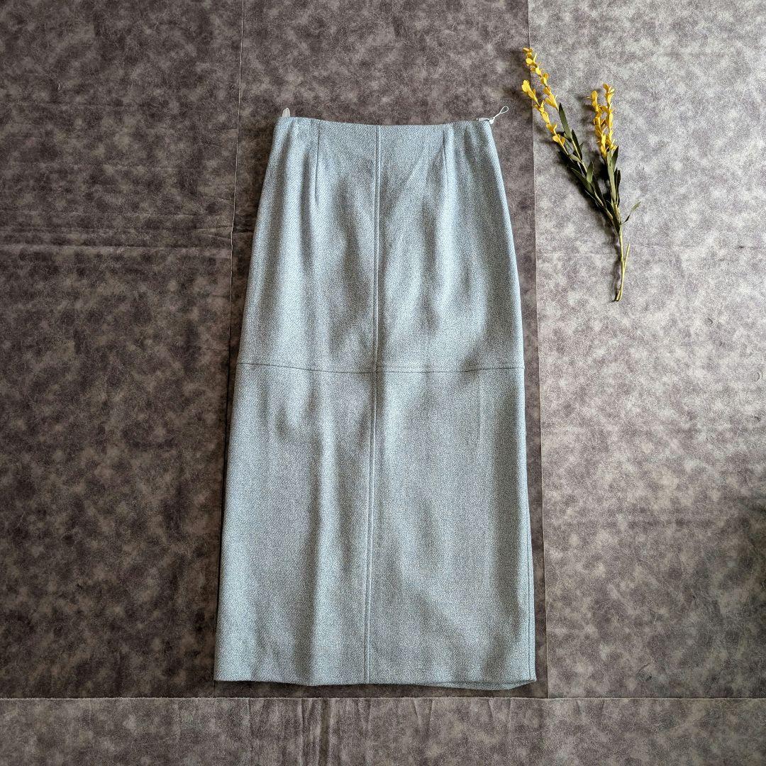 UNITED ARROWS メランジ ツイード タイトロングスカート