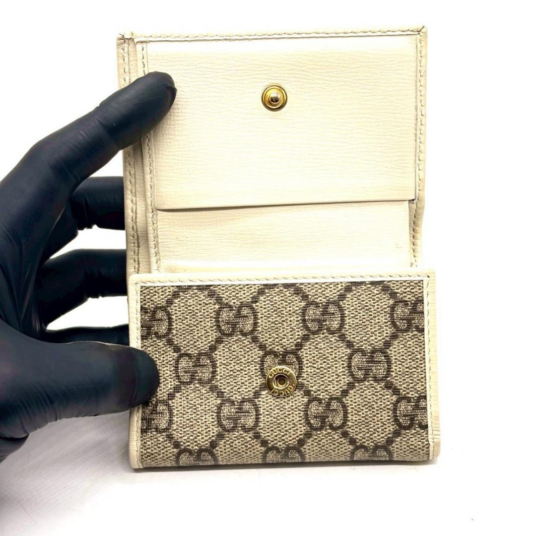 し*う様 GUCCI　三つ折り財布 ホースビット1955 GGスプリーム ミニ財