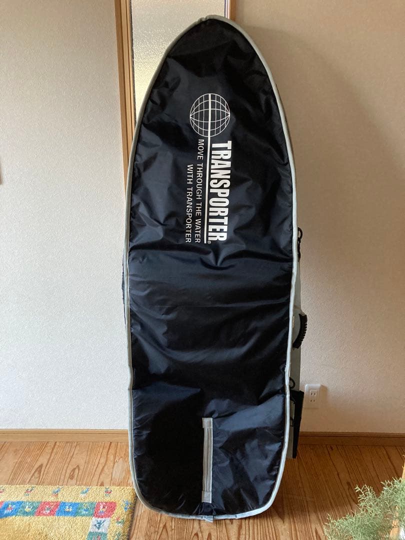 TRANSPORTER サーフボードハードケース 5'6\"ブラック　ショルダー付