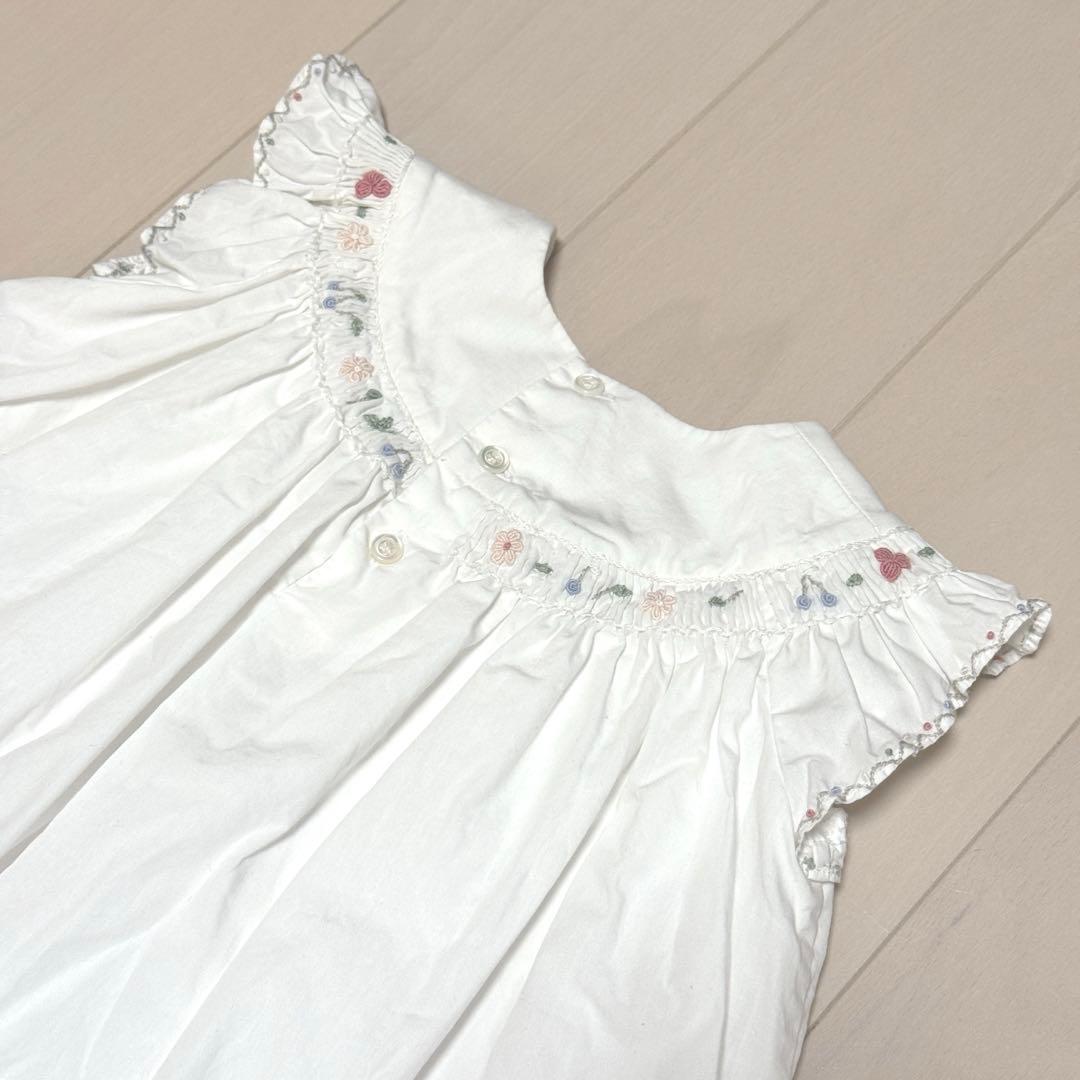 ボンポワン bonpoint ドレス ワンピース ブルマ セット 18M 双子