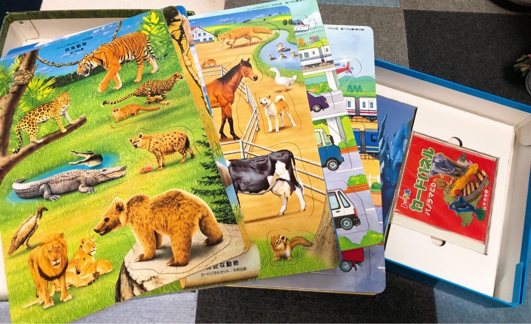 トータル　療育　絵カード　パズル　英語　CD かるた　カードパネル　セット