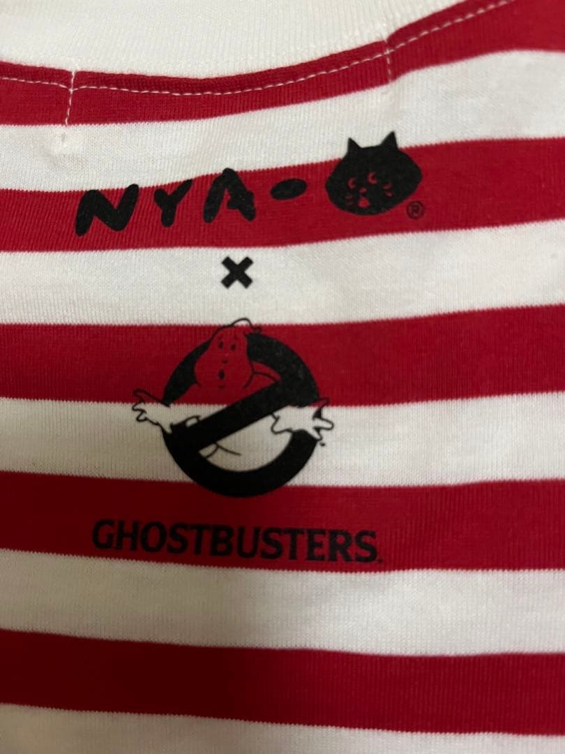 にゃー　ゴーストバスターズ　コラボ　Tシャツ　レッド　ブルー　セット　ネネット