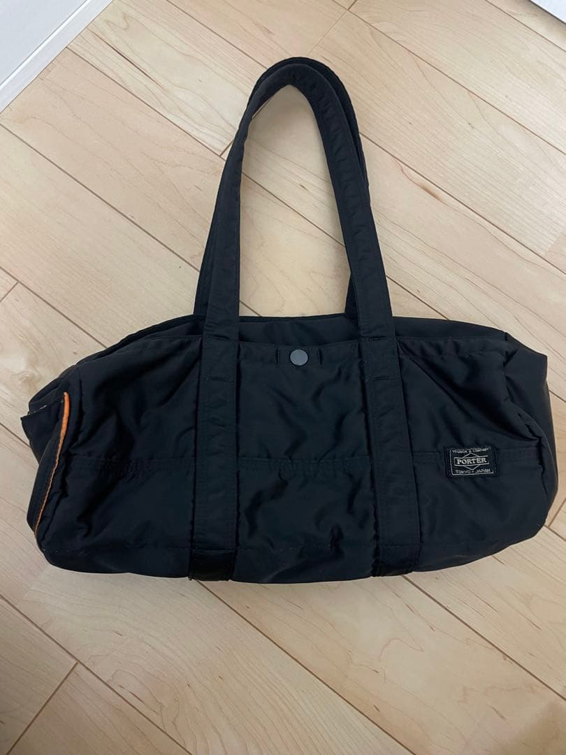 PORTER ミニボストンバッグL ブラック　タンカー　ポーター