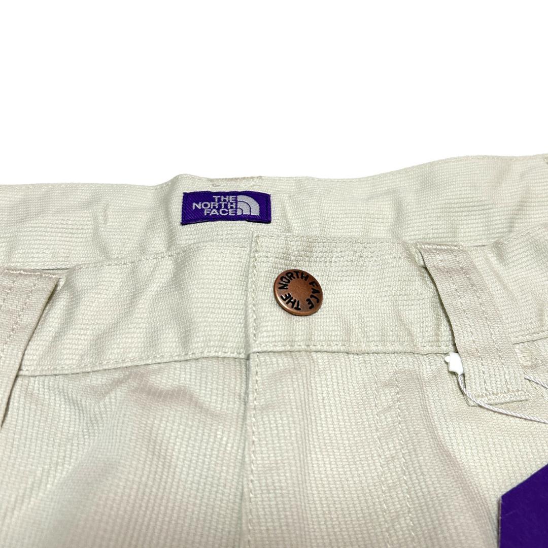 新品　サイズ34　ノースフェイスパープルレーベル　ピケ　パンツ　アイボリー