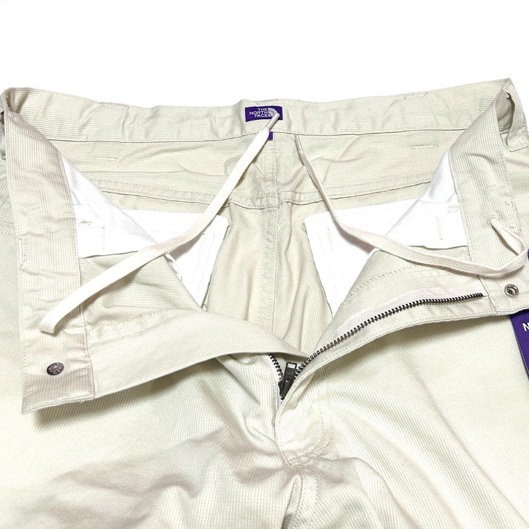新品　サイズ34　ノースフェイスパープルレーベル　ピケ　パンツ　アイボリー