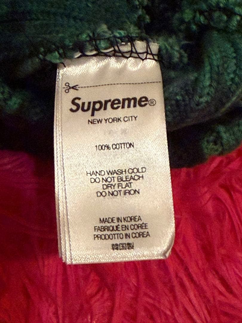 Supreme ニット帽 グリーン・ブラック