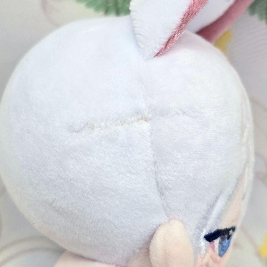 【少難有り】 自作 無属性 ぬいぐるみ 白髪のケモ耳くん 10cm