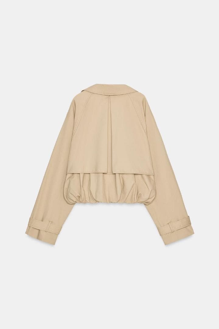 ZARA ショートバルーントレンチコート　L