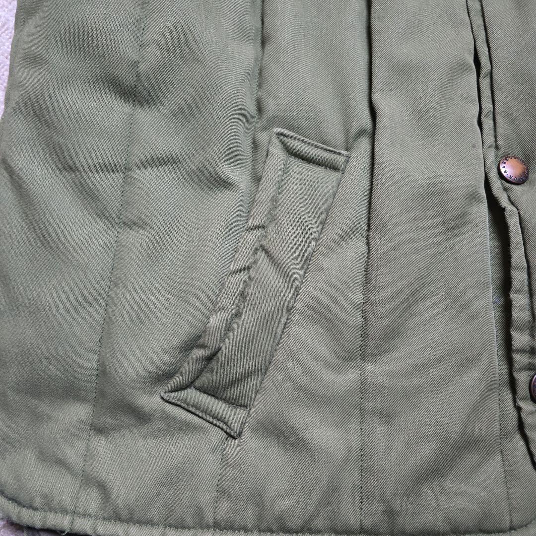 希少・英国製Barbour バブアー キルティングベスト ライナー 緑 L相当