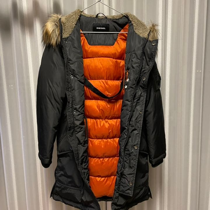 【美品】DIESEL ディーゼル　モッズコート　ダウン　ブラック
