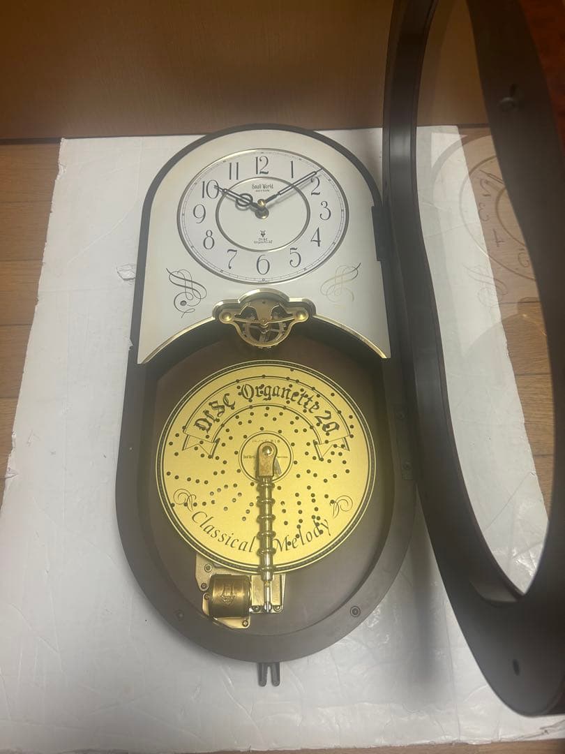 リズム時計 オルゴールからくり時計 動作品