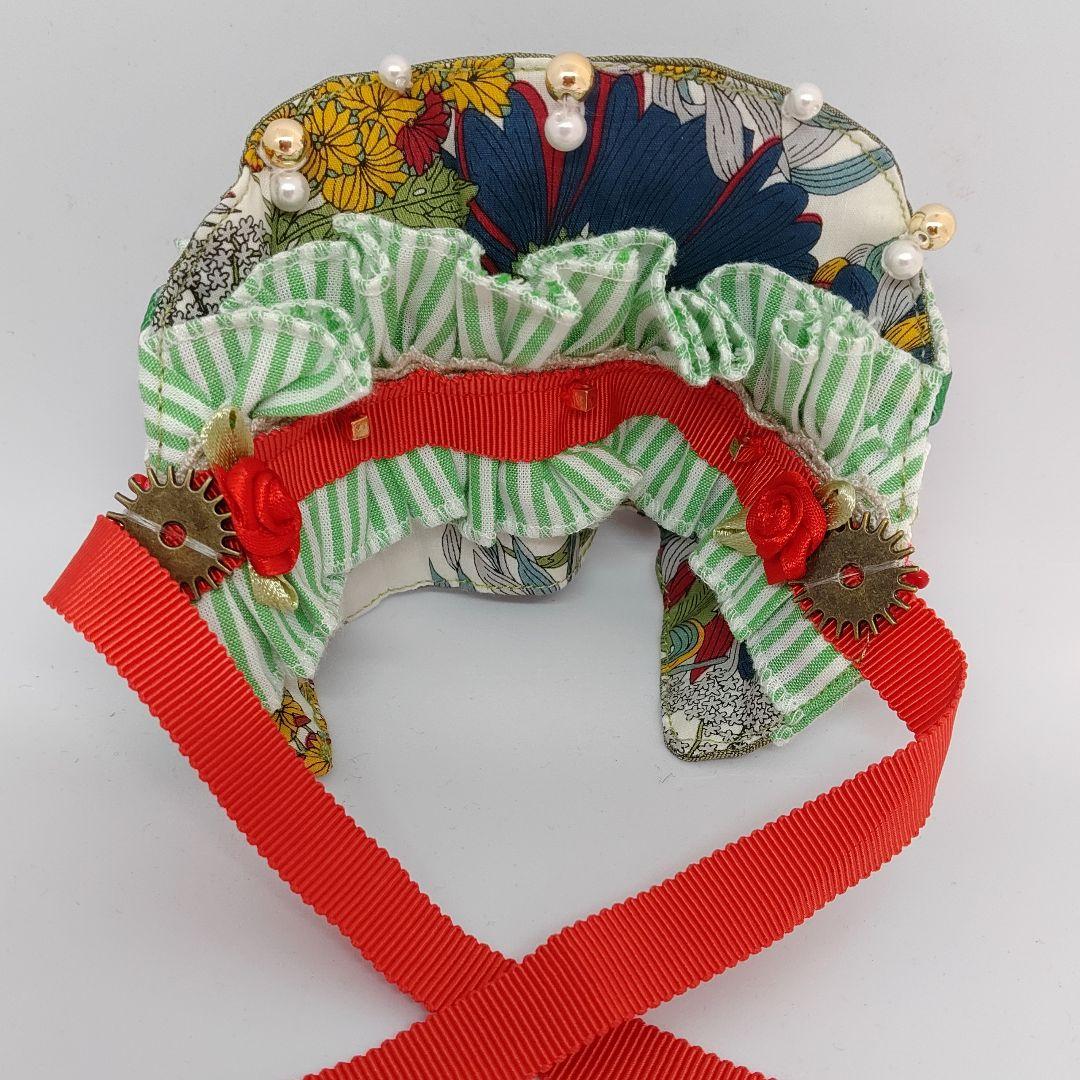 SDM//40cmドール//ワンピース-花柄- バッスルスカート//ハンドメイド