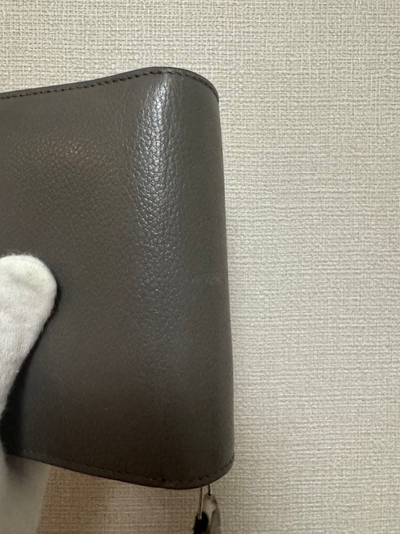 Saint Laurent 二つ折り財布 グレー