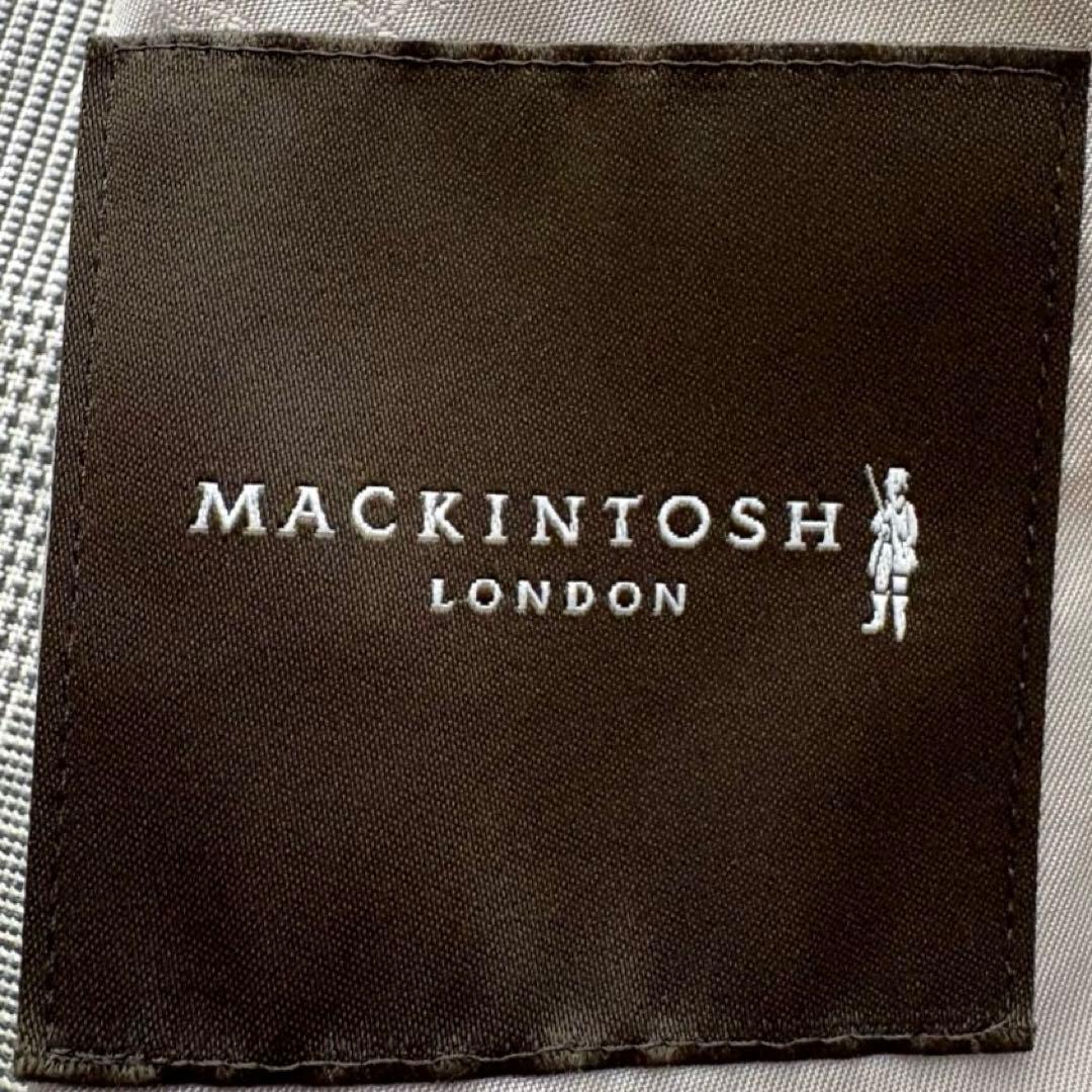 ★リネン混合★ MACKINTOSH LONDON グレンチェック 日本製 L