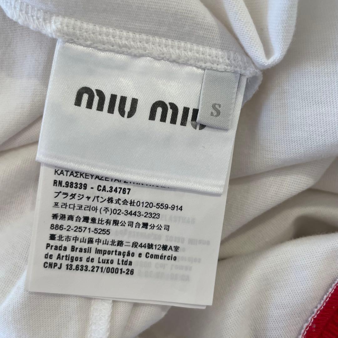 お値下げ‼️ミュウミュウ.半袖Ｔシャツ