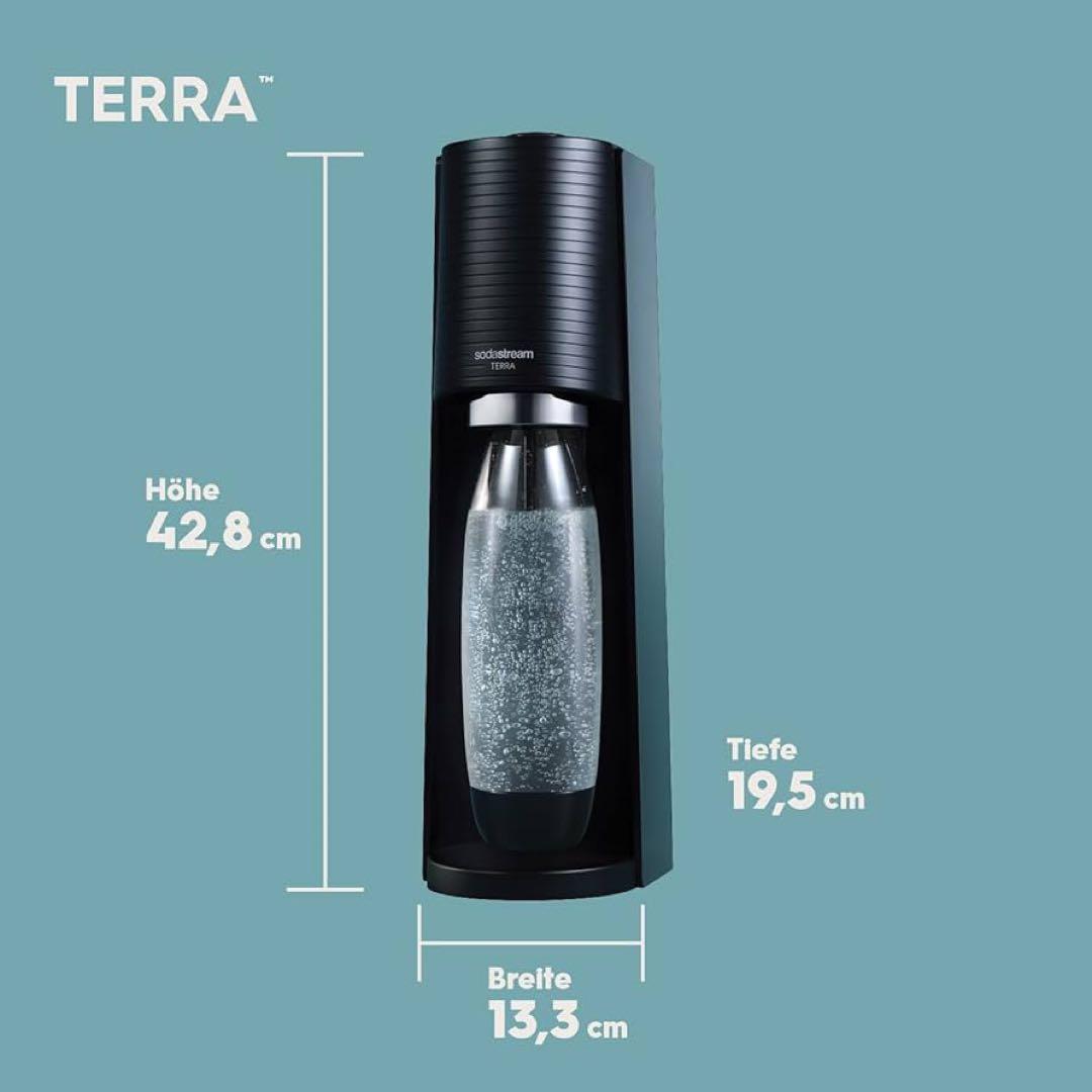 【新品・未使用】SodaStream TERRA ブラック 炭酸水メーカー