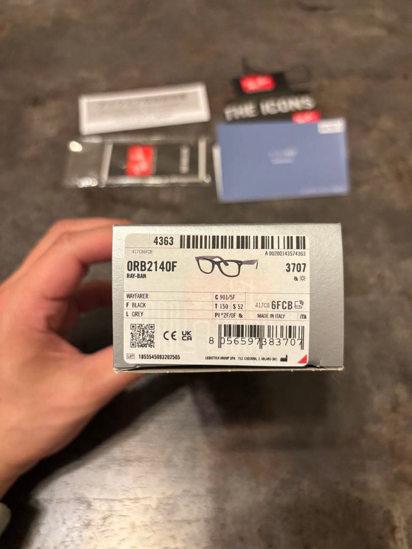 ［調光レンズ］Ray-Ban レイバンWayfarer 0RB2140F 901