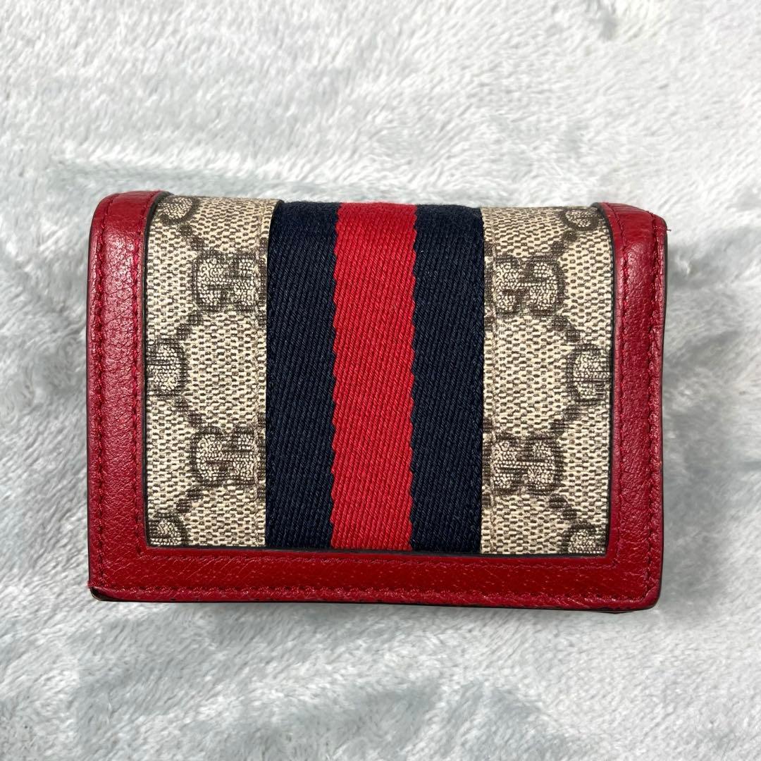 GUCCI グッチ 2つ折り財布 クイーン マーガレット GG シェリーライン