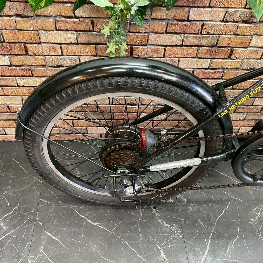 引き取り価格【100】折りたたみ自転車 折車 HUMMER ブラック 変速付き