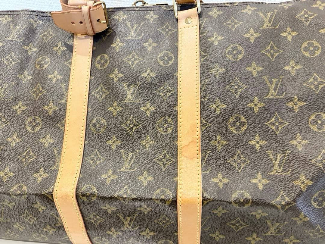 美品 Louis Vuitton ルイヴィトン モノグラム キーポル55 バッグ