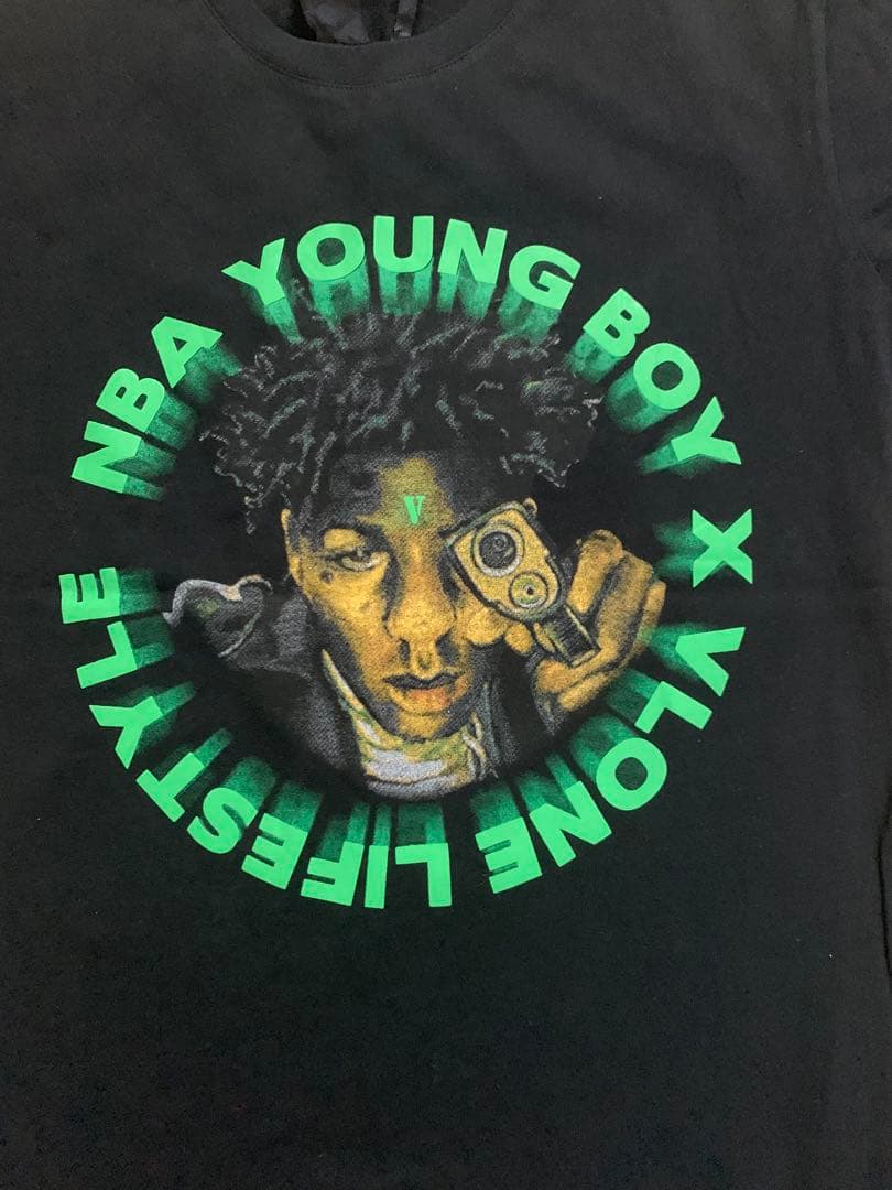 VLONE Tシャツ 半袖 黒 サイズ L
