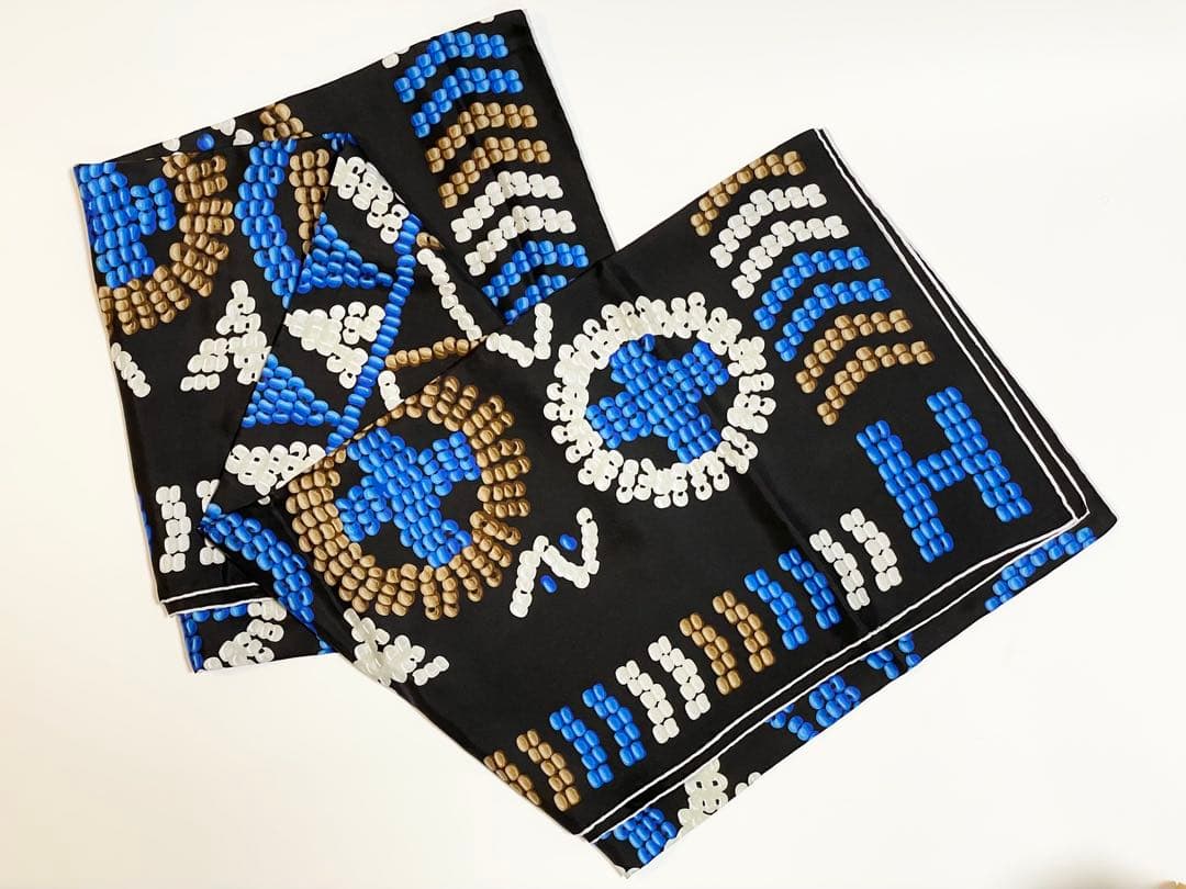 HERMES エルメス スカーフ カレ カレジェアン140　ケリーアンペルル