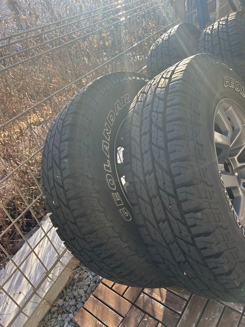 ジオランダーAT 215/75R15 ジムニーシエラ純正ホイール付き